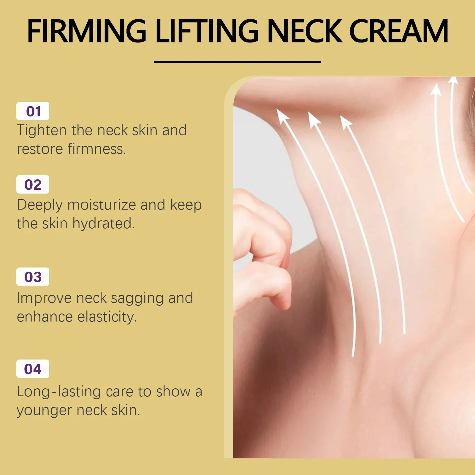 Neck Firming Roller Cream – Reduces Neck Lines & Deeply Moisturizes