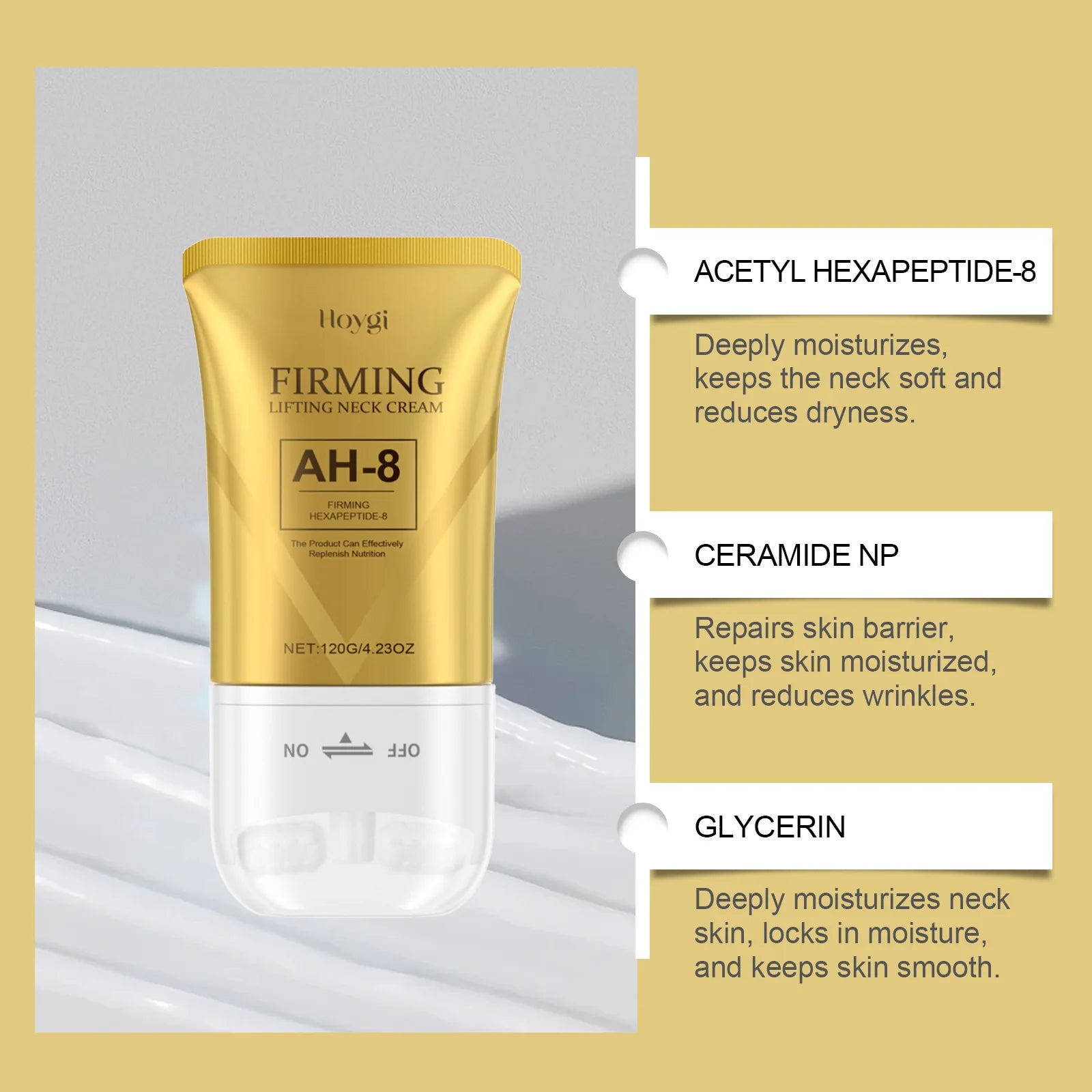 Neck Firming Roller Cream – Reduces Neck Lines & Deeply Moisturizes