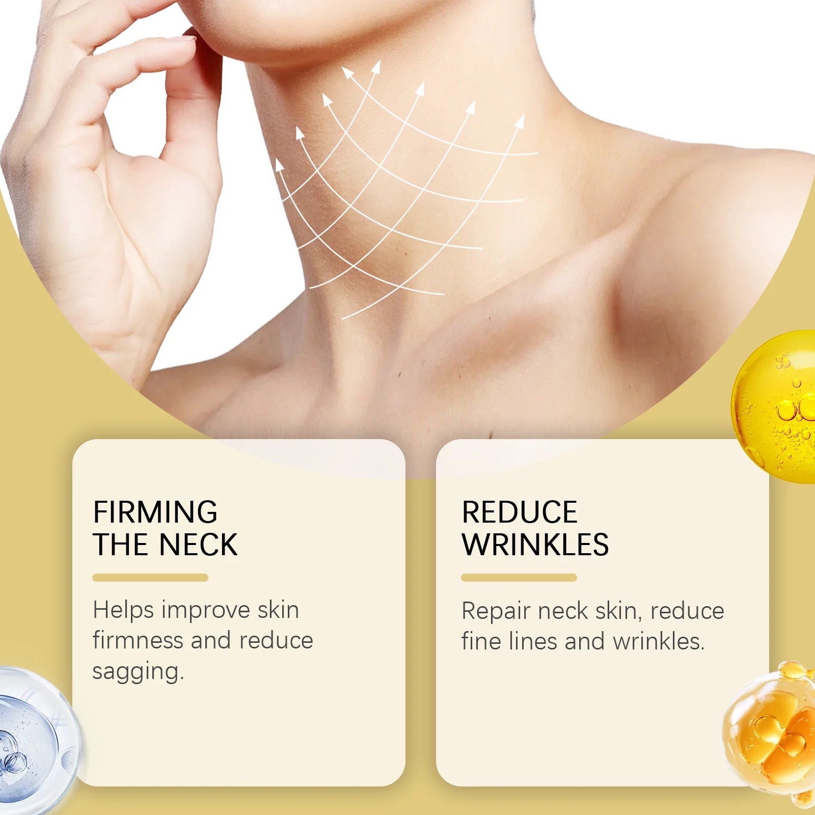 Neck Firming Roller Cream – Reduces Neck Lines & Deeply Moisturizes